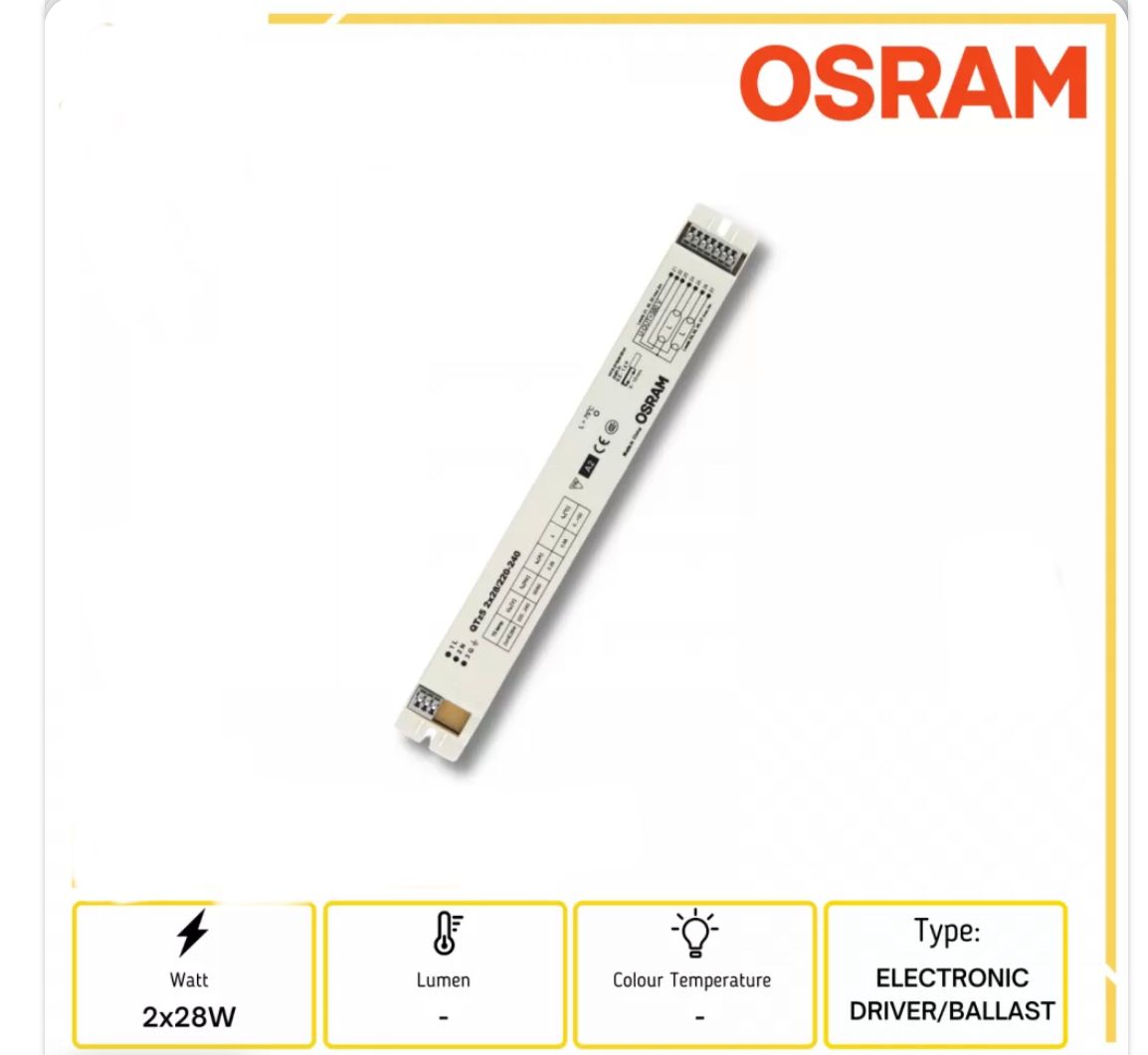 OSRAM QTz5 2X28W T5 ELECTRONIC BALLAST
