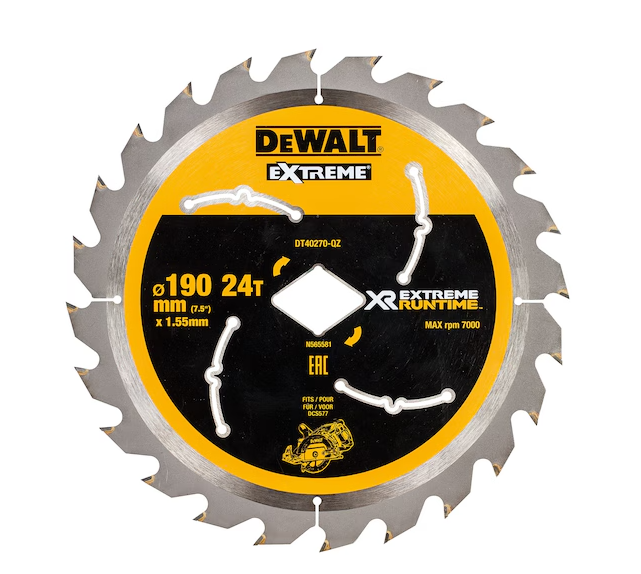 Dewalt XR 190mm x Diamond Bore 24T CSB