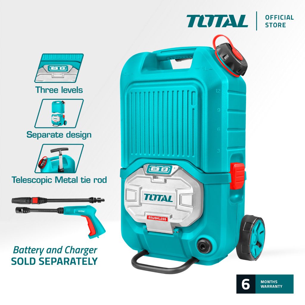TOTAL TPWLI4006 LI-ION AUTO STOP PRESSURE WASHER