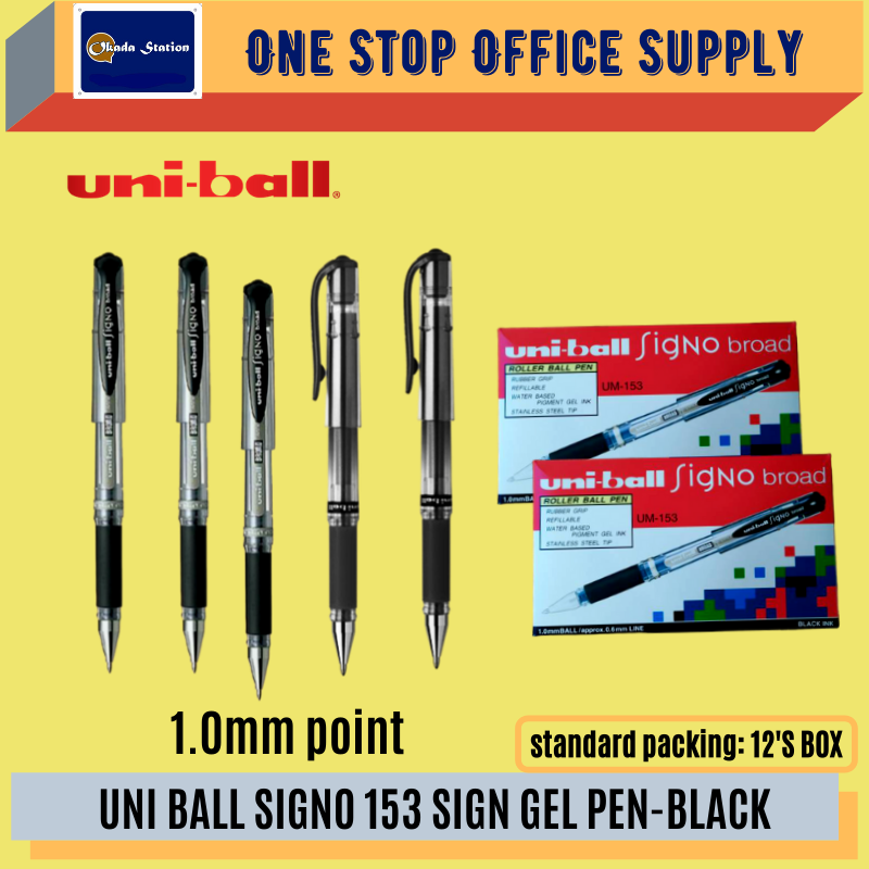 UNI-BALL SIGNO UM-153 SIGN PEN-ALL COLOUR /UNI-Ball /Sign Pen /Pen /UM-153 /Ball Pen /1.0mm #black #blue #red