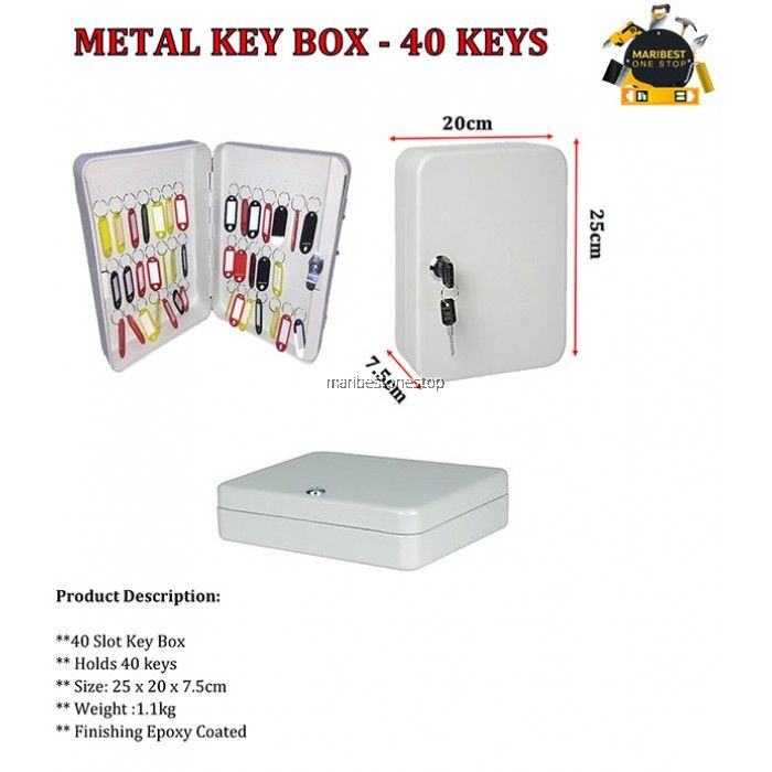 QP Metal Key Box 40 Keys
