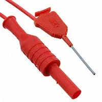 Fluke PACGR 72907-20-2 Mini Smd Grabber Test Clip With 20 Inch (50cm) Lead, 2mm Jack, (red)