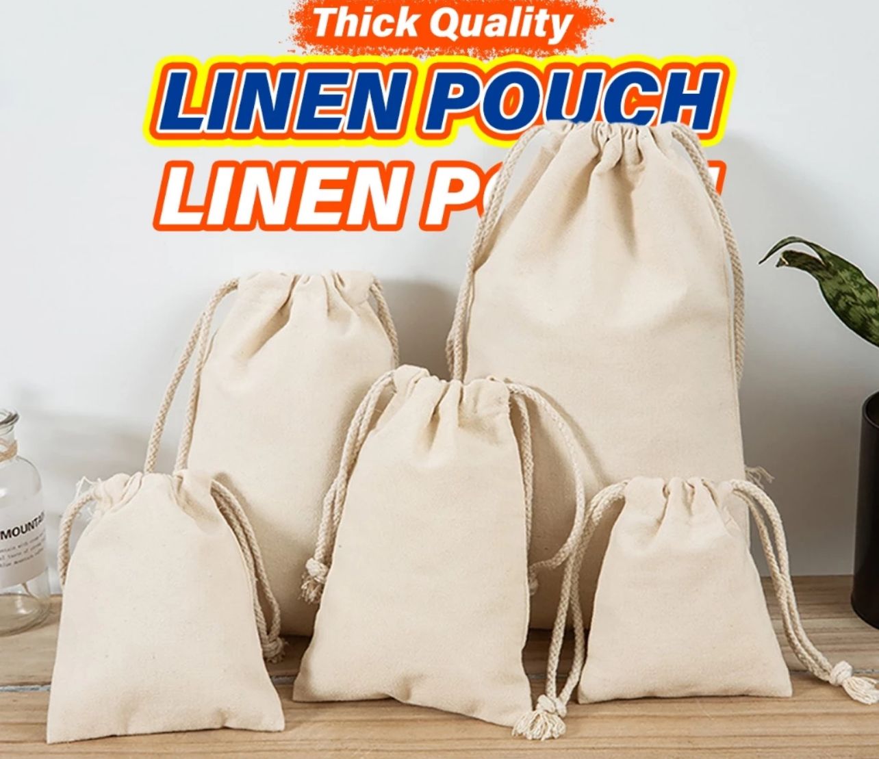 Bag Storage Bag Linen Bag Gift Bag Doorgift Bag Wedding Bag Cotton Bag Clothes Storage