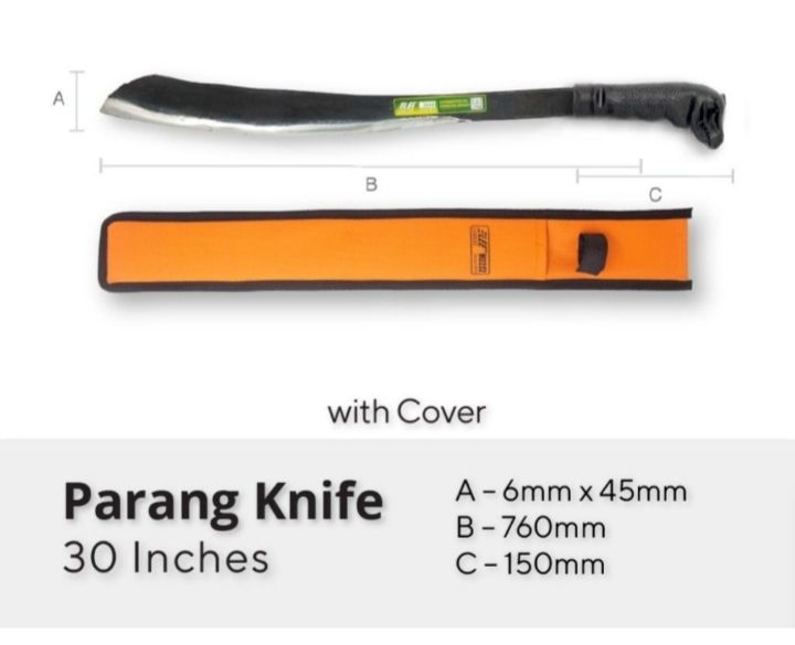 PARANG KNIFE with COVER (T-REX HANDER) 巴冷刀 30" OCHA PARANG KNIFE 30" with COVER (T-REX HANDER) FREE DELIVERY