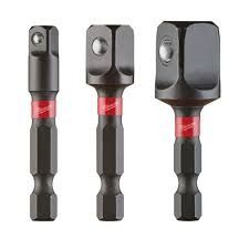 MILWAUKEE SHOCKWAVE™ 3pc Impact Socket Adapter Set (3pcs)