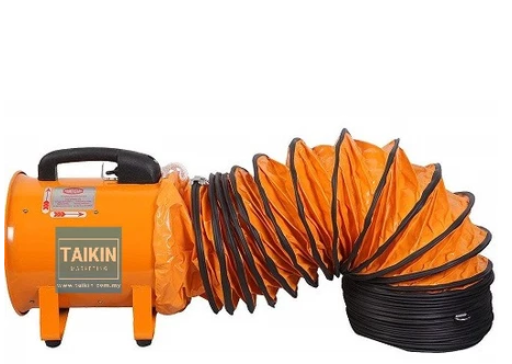 12'' Portable Ventilator Blower with 12'' Flexible Ducting Hose 5M