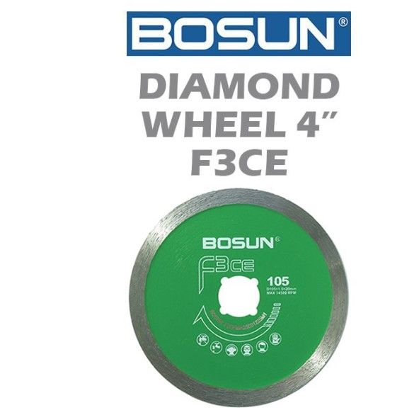 BOSUN DIAMOND WHEEL 4" F3CE