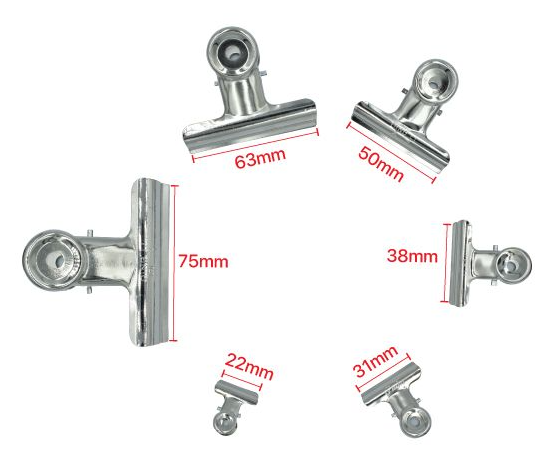 SPRING CLIP - (VARIOUS SIZE - 12PCS/BOX)
