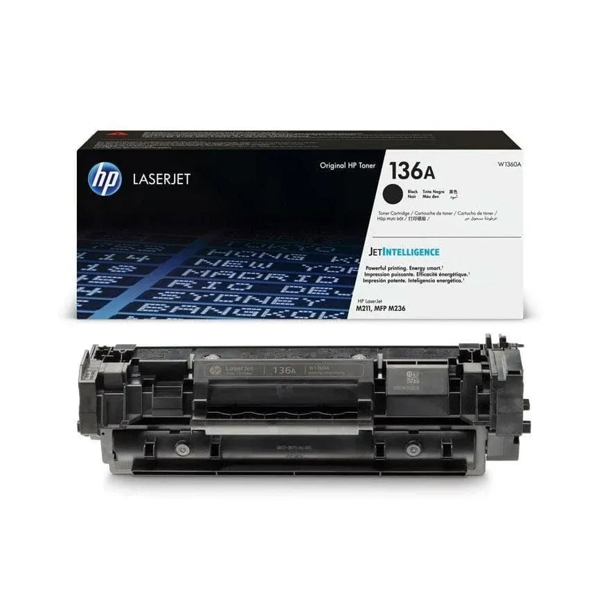 HP 136A Black Original LaserJet Toner Cartridge (W1360A)