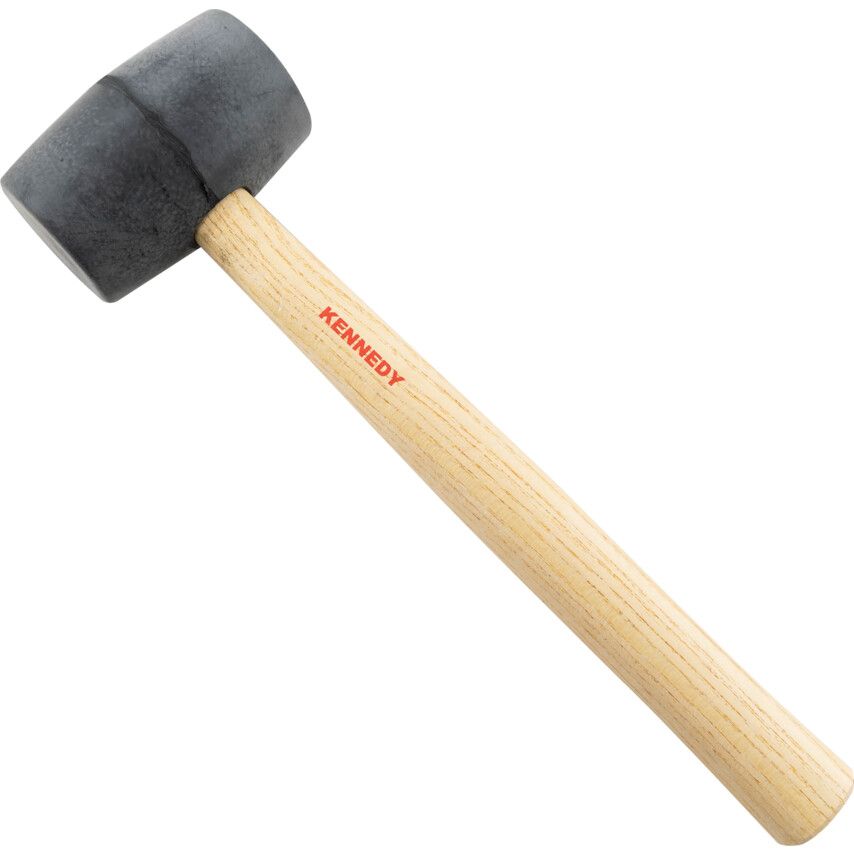KENNEDY BLACK RUBBER MALLET WOOD SHAFT KEN5259160K