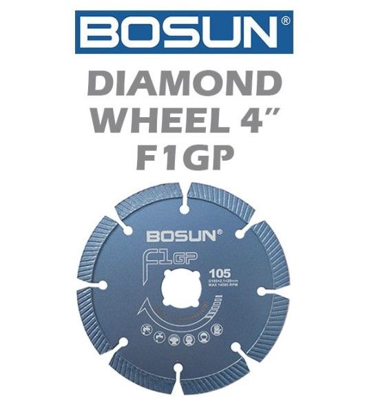 BOSUN DIAMOND WHEEL 4 INCH F1GP