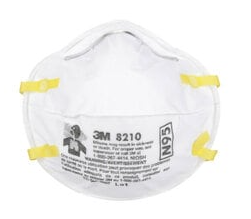 3M™ PARTICULATE RESPIRATOR 8210, N95, 160 EA/CASE ID 7000038242UPC 58887719253722