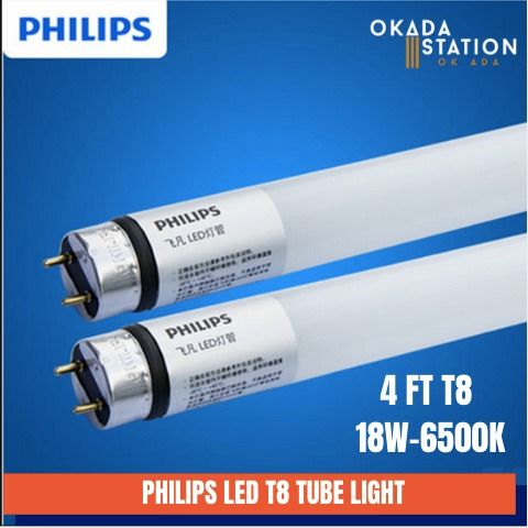 PHILIPS / LED T8 TUBE LIGHT / 8W - 2 FEET / 6500K / LED / LAMPU KALIMANTANG
