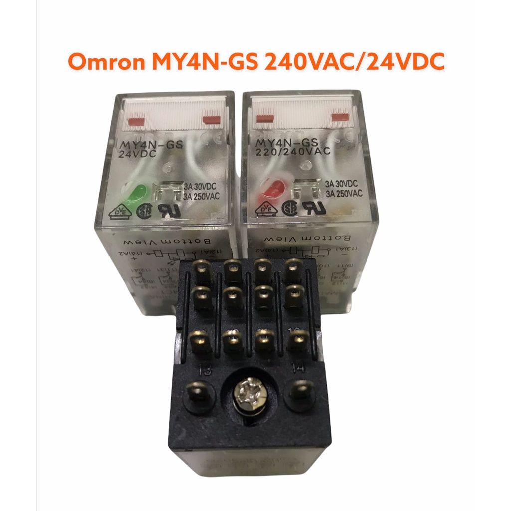 OMRON MY4N-GS 220VAC / 240VAC RELAY MINIATURE POWER