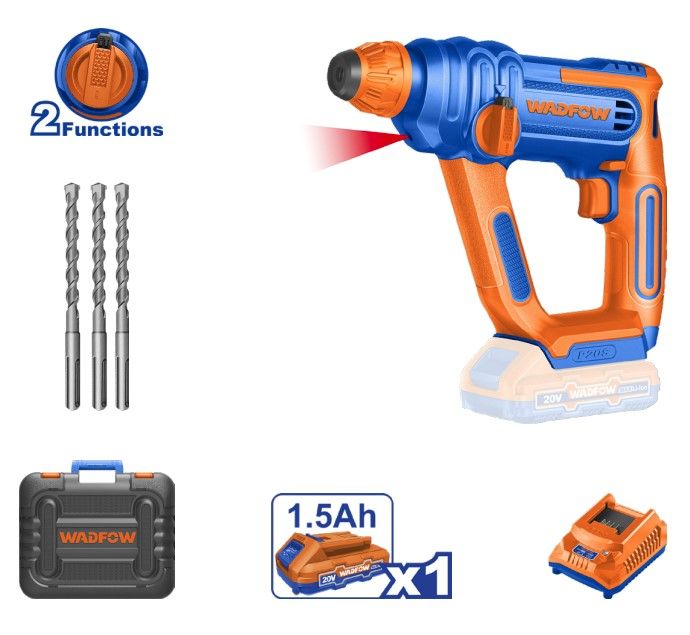 WADFOW WLM1B161 20V CORDLESS ROTARY HAMMER (CHUCK CAPACITY Ø16MM)