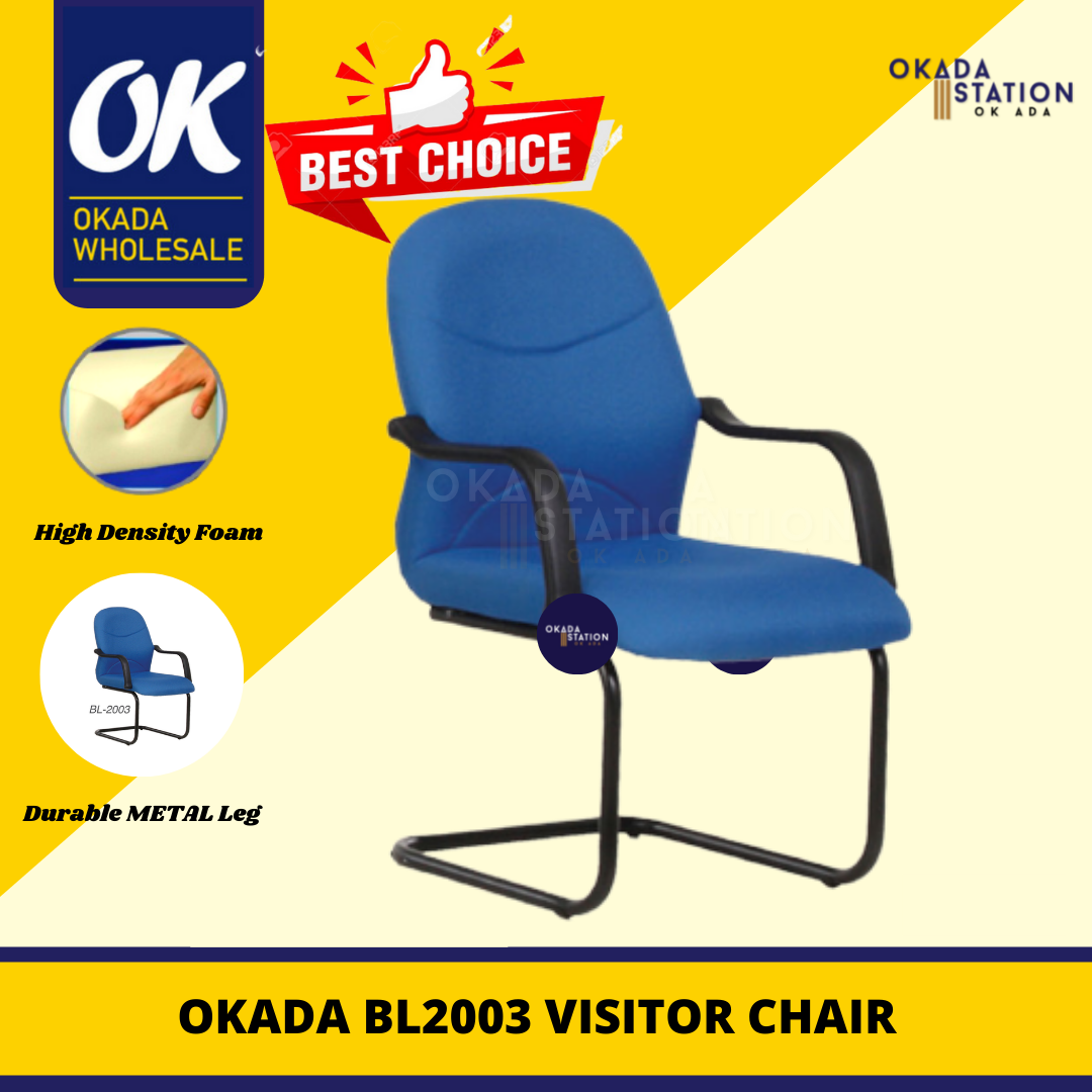 Chair ERGONOMIC OFFICE CHAIR -VISITOR FABRIC / BL-2003 / KERUSI PEJABAT / OFFICE CHAIR / ERGONOMIC CHAIR / VISITOR CHAIR