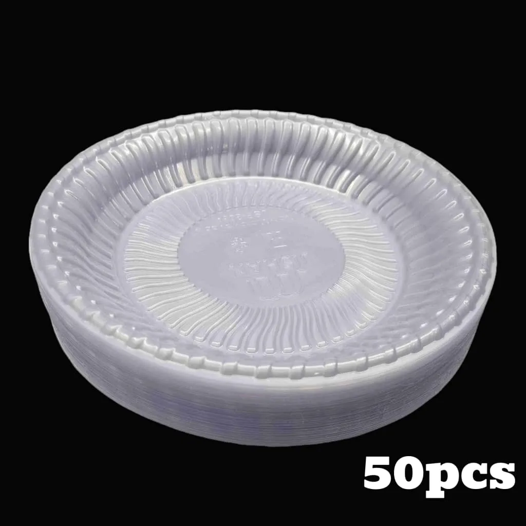 QP (CLEAR) PAPER PLATE 7" 50 PCS