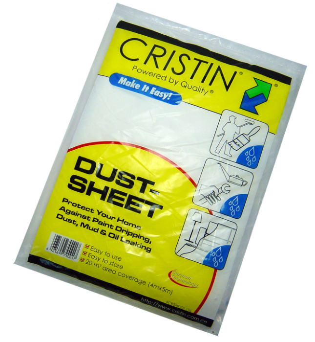 CRISTIN PLASTIC DUST SHEET 4M X 5M X 5 MIC - ICDC9001
