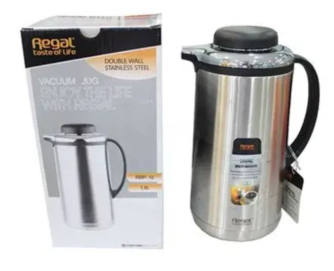 REGAL S/S DBL WALLED VACUUM FLASK (D13 x H20cm) / 1.0Ltr