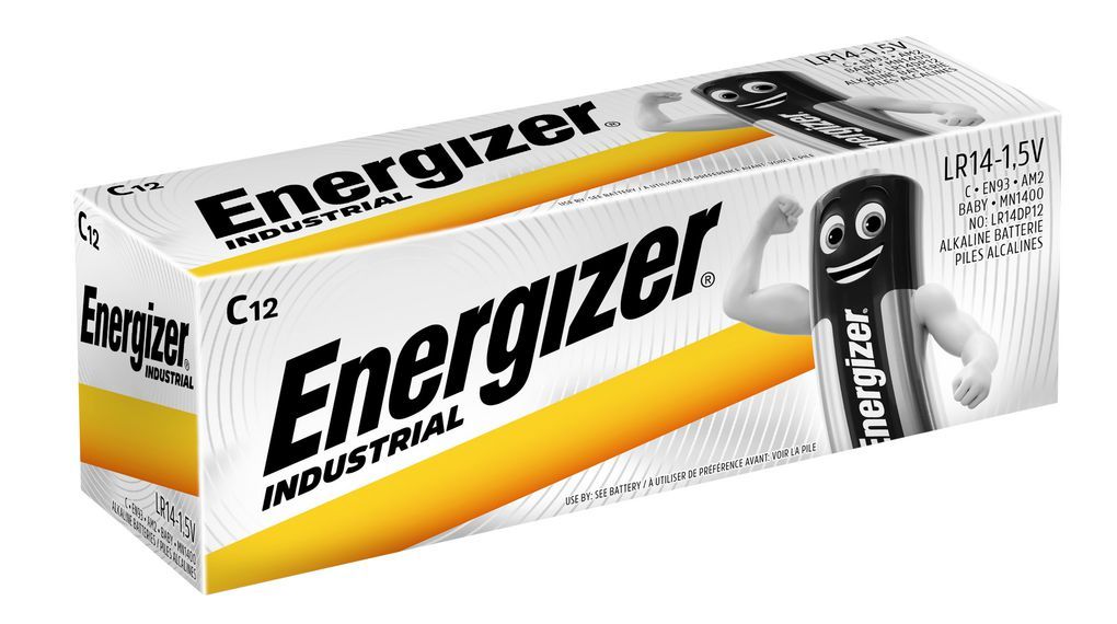 Energizer Industrial 1.5V Alkaline C Batteries [12s]