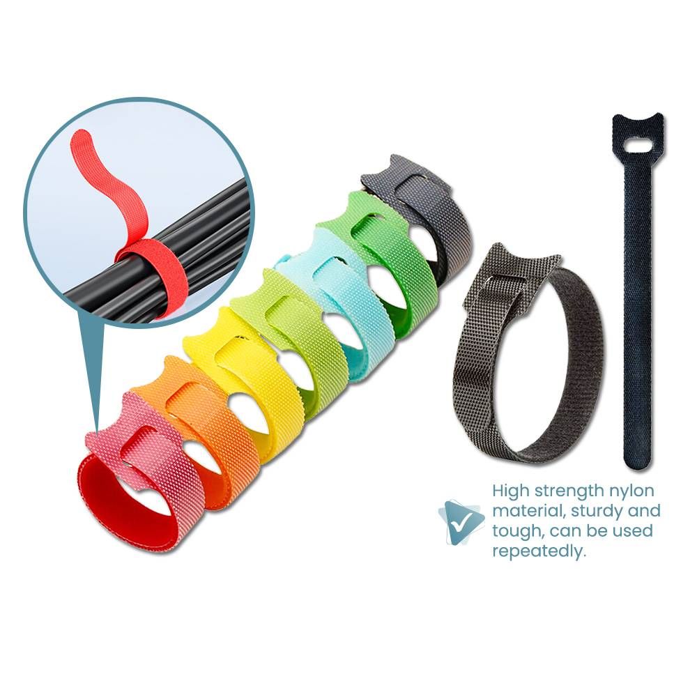 MAGIC TYPE VELCO CABLE TIE (BLACK)