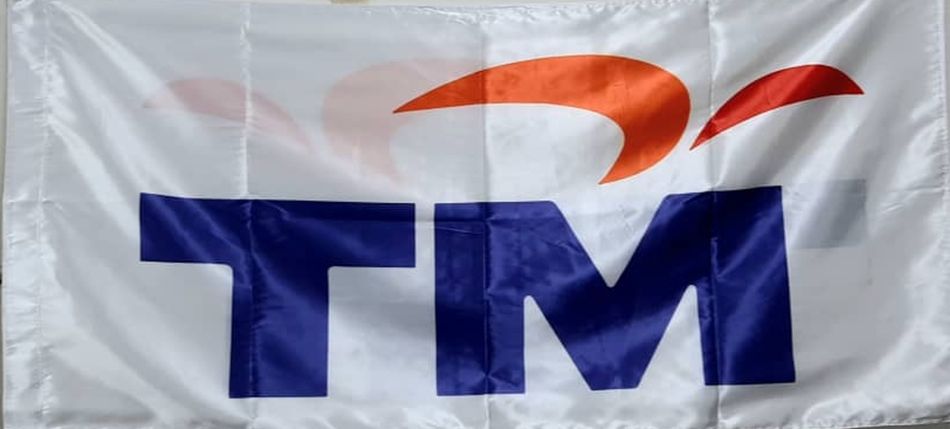 NA Bendera TM Logo Baru (TM TECH) 3x6 Customade (bendera tiang) high quality (double side)