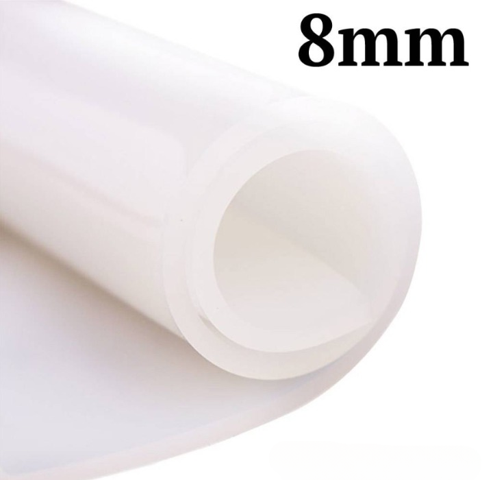 SILICONE RUBBER SHEET TRANSLUCENT 8MM THICK 1M WIDTH