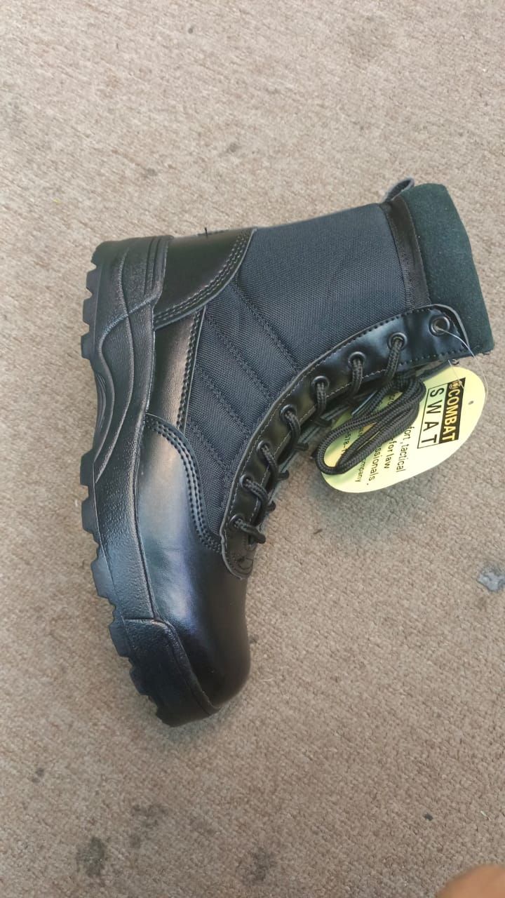 Swat Safety shoes high cut swat PDRM model high quality (biasa digunakan oleh PDRM, security guard dll)