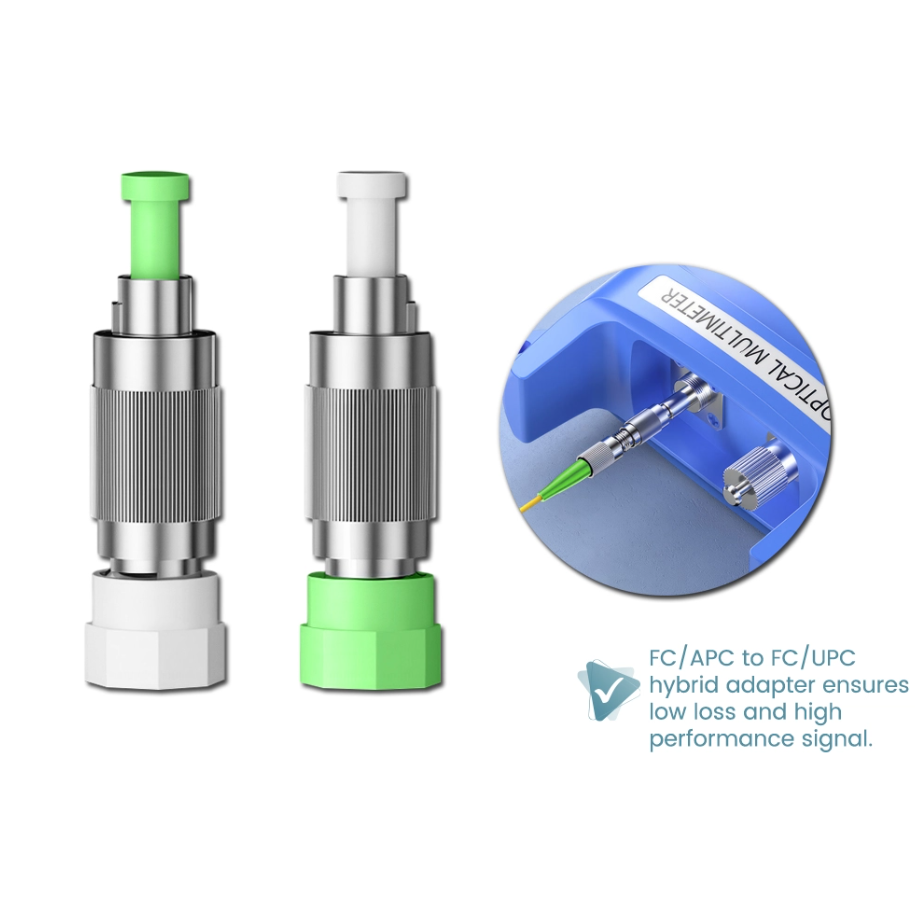 FC/APC MALE TO FC/UPC FEMALE & FC/UPC MALE TO FC/APC FEMALE SINGLEMODE 9/125 HYBRID ADAPTER