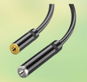 6.5mm (F) To 3.5mm (F) Stereo Cable 20cm (S729)