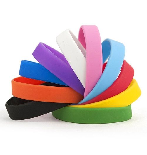 OEM *50pcs Plain Silicone Wristband
