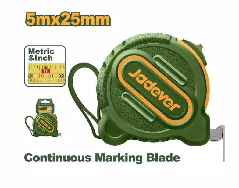 JADEVER STEEL MEASURING TAPE 5MX25MM JDMT1230