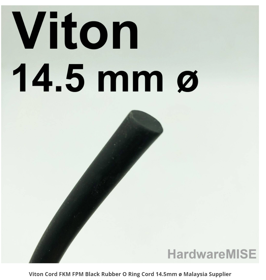 VITON CORD FKM FPM BLACK RUBBER O RING CORD 14.5MM Ø MALAYSIA SUPPLIER