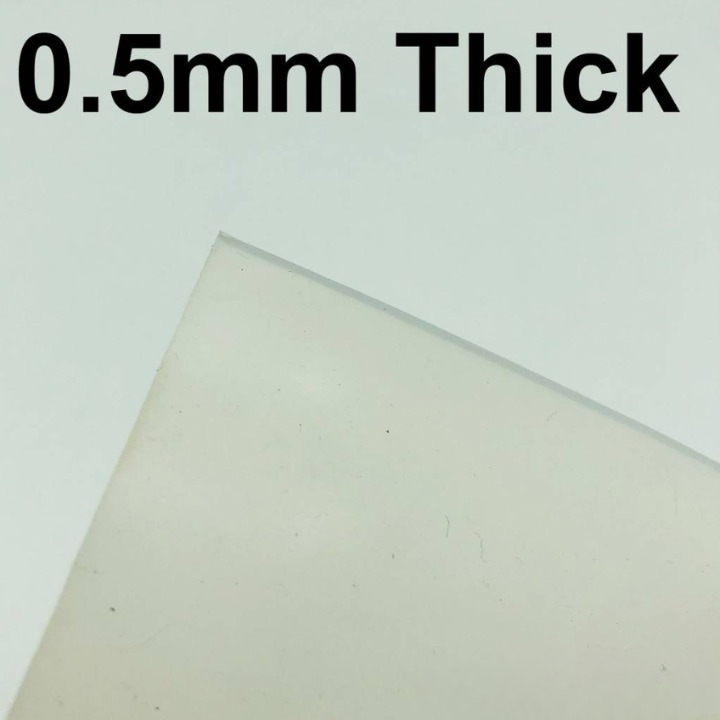 SILICONE RUBBER SHEET TRANSLUCENT 0.5MM THICK
