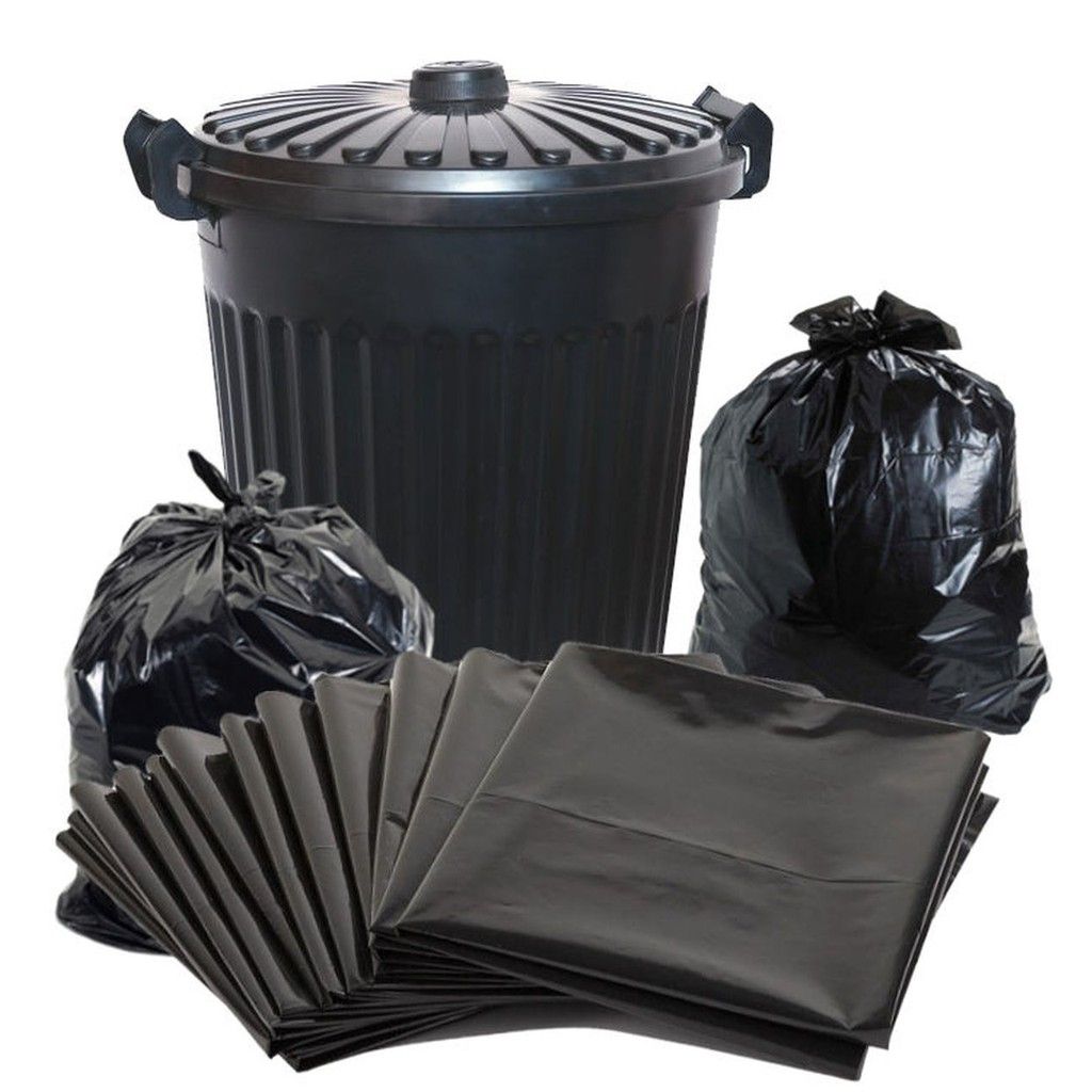 Garbage Bag Super Thick 28 x 36 / 32 x 40 / 36 x 48 (900g) Heavy Duty Plastic Bag for Garbage Bin Black