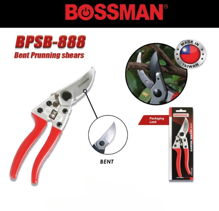 BOSSMAN PRUNING SHEARS 7" 185MM (BPSB-888)