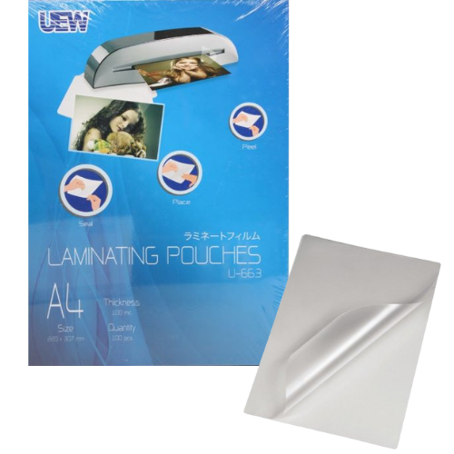 QP UEW Poucher Film A4 220 x 307mm 100mic U-663 100's