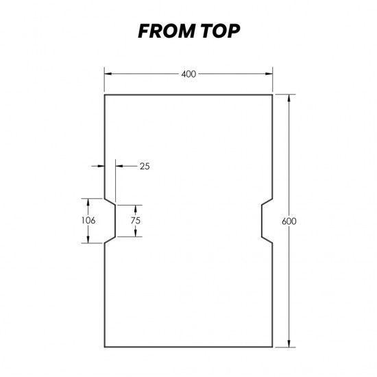 ATKC Precast Concrete Slab 600mm (L) x 400mm (W) x 60mm (T)