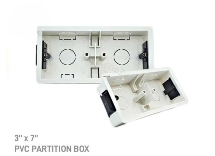 3X3/ 3X7 PVC PARTITION BOX - WHITE