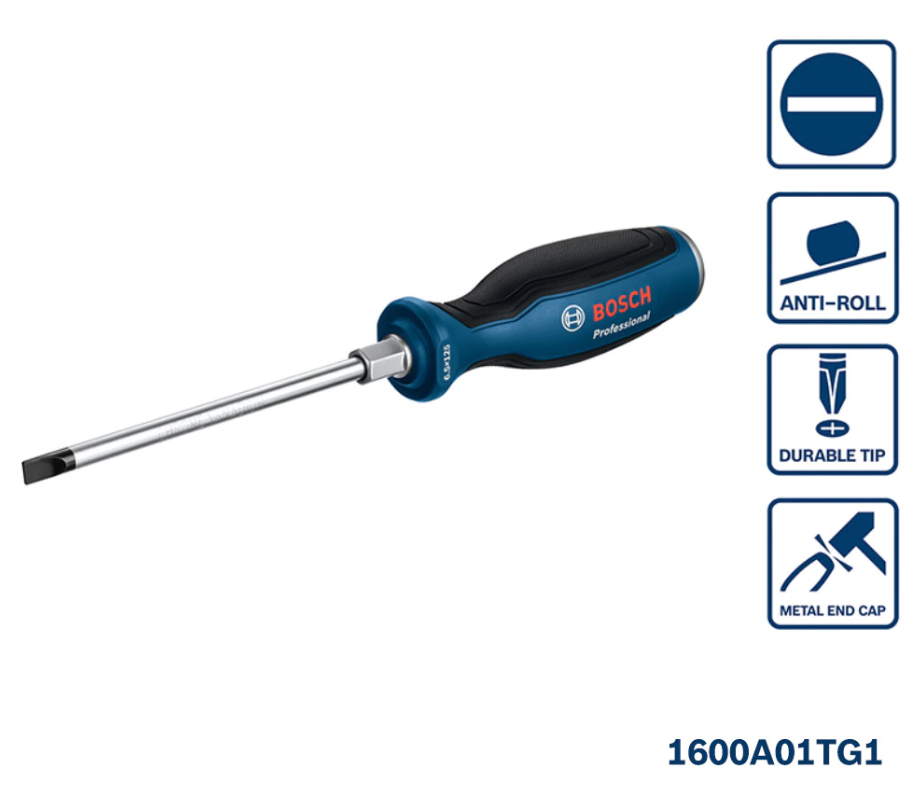 BOSCH 125MM SLOTTED SCREWDRIVER SL6.5 (1600A01TG1)