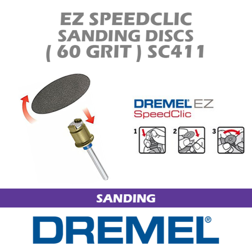 DREMEL EZ SPEEDCLIC SANDING DISCS SC411
