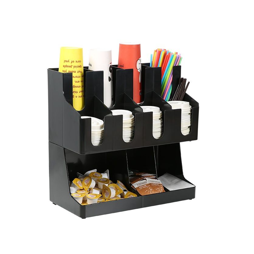 OEM 11 COMPARTEMT CUP Plastic Counter Top Organizer Cup Dispenser and Organizer