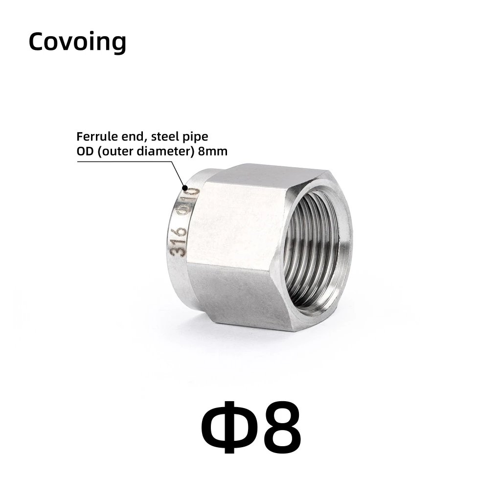 OEM Covoing 316 Stainless Steel Ferrule Nut