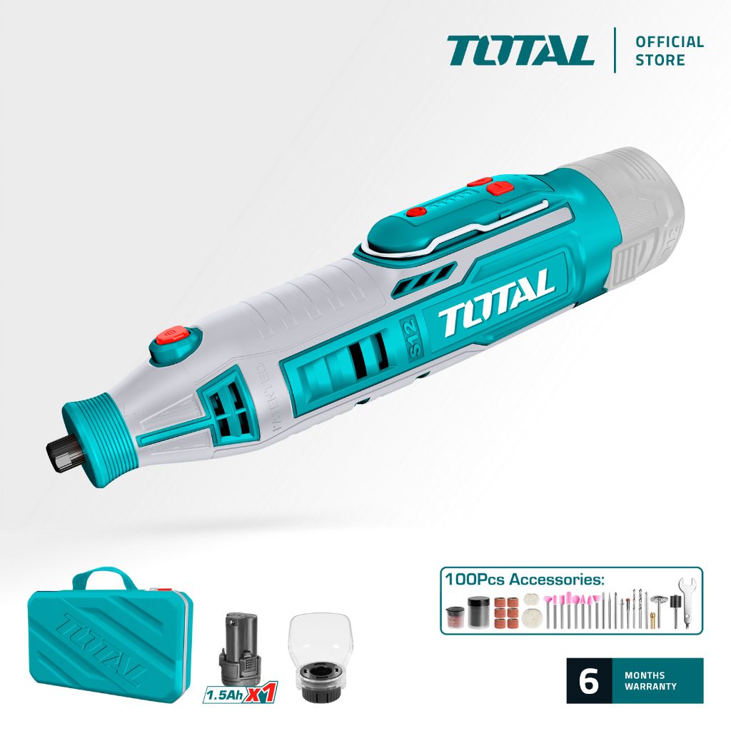 TOTAL TMGLI12011 LI-ION GRINDER (FEATURING A VARIABLE SPEED CONTROLLER.)