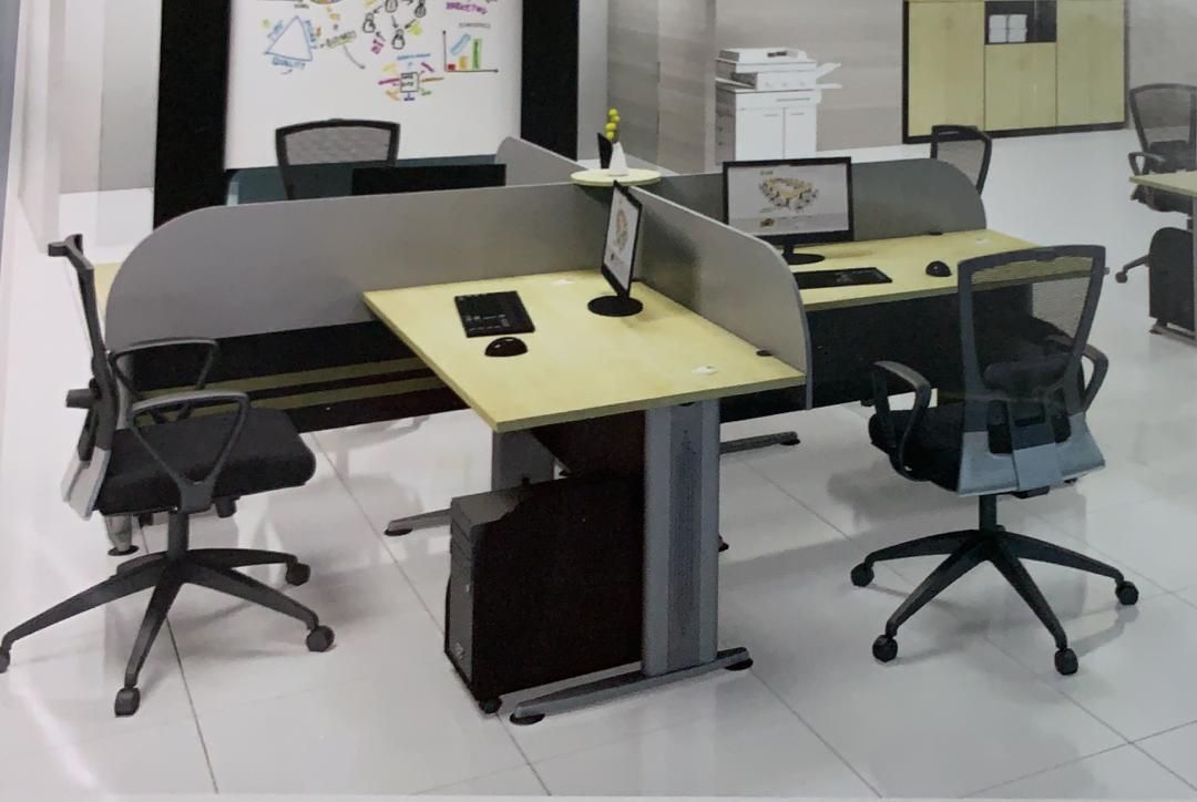 Custom Made L Shape Executive Table Set For 2 / Custom Made Table Set / L Shape Executive Table Set / Custom Made L Shape Table Set For 2 Person