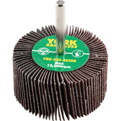 York Flap Wheels - Aluminium Oxide - 6.0mm Shaft (60x30mm -P80)