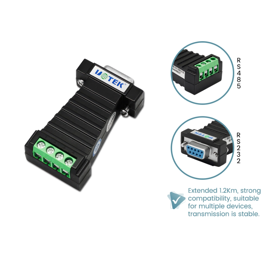UTEK RS232 TO RS485 BIDIRECTIONAL PASSIVE SERIAL CONVERTER