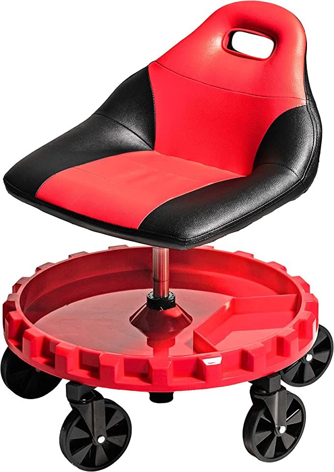Traxion 2-700 ProGear Mobile Rolling Gear Seat W/Equipment Tray and Five All-Terrain 5" Casters