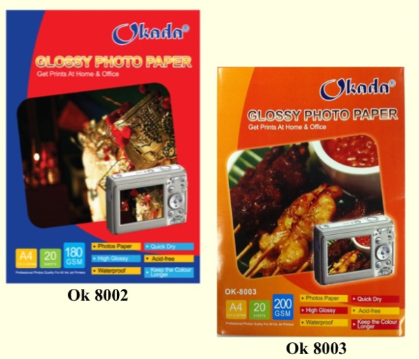 OKADA GLOSSY PAPER / Okada / Glossy Paper / Photo Paper / Okada Glossy Paper