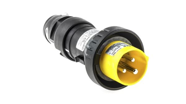 CEAG *CEAG IP66 Yellow Cable Mount 2P+E Power Connector Plug ATEX, Rated At 16.0A, 120.0 V (GHG5117304R0001)